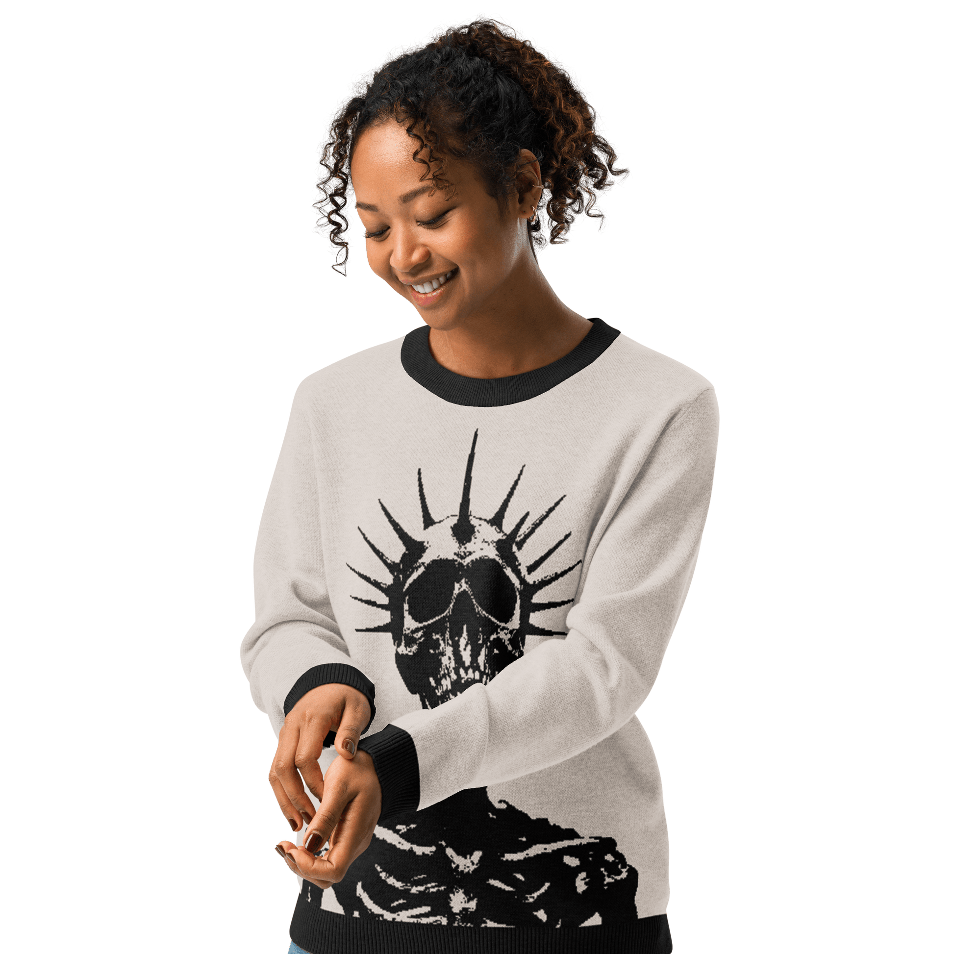 Corpse King Knit Crew Neck Sweater Goth Cloth Co.