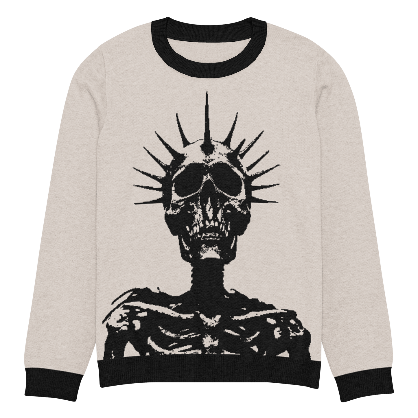 Corpse King Knit Crew Neck Sweater Goth Cloth Co.