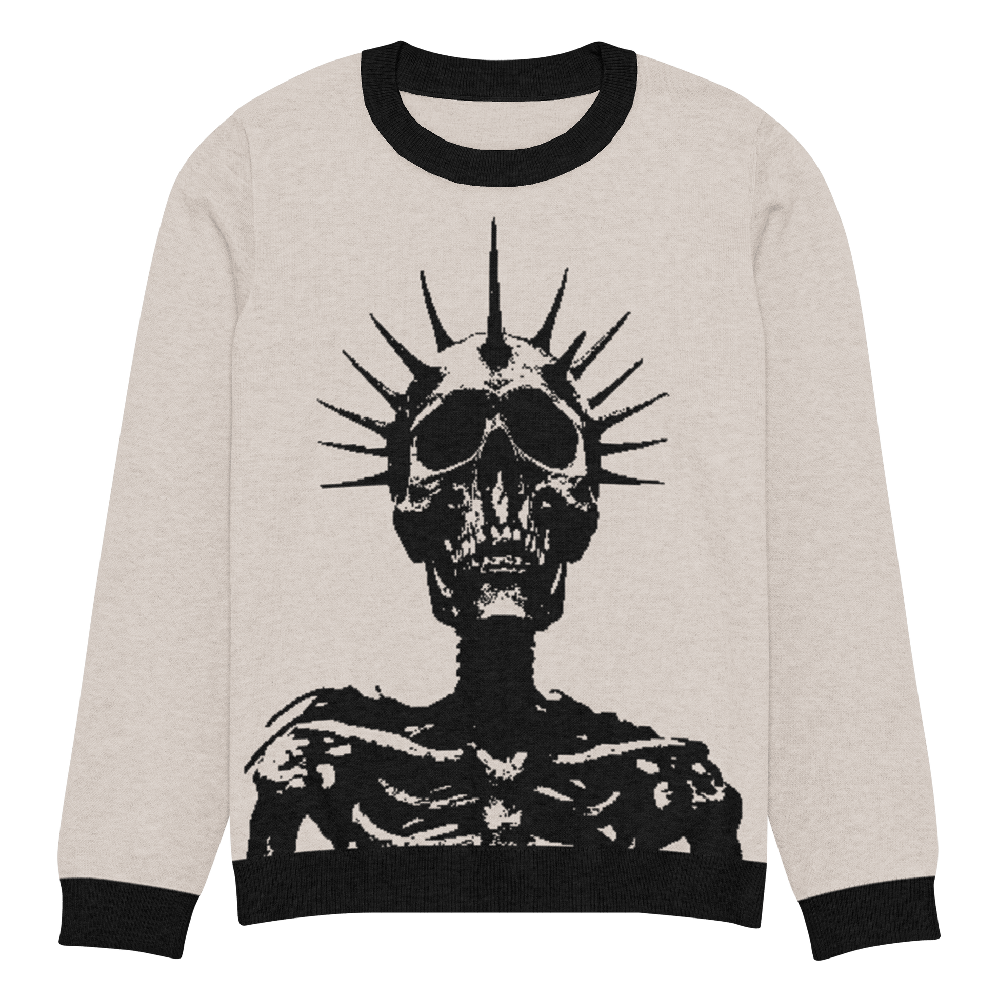 Corpse King Knit Crew Neck Sweater Goth Cloth Co.