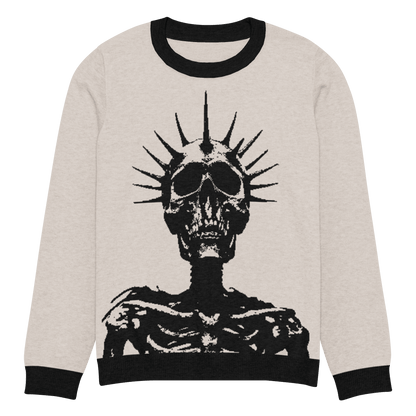 Corpse King Knit Crew Neck Sweater Goth Cloth Co.