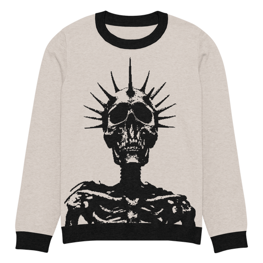 Corpse King Knit Crew Neck Sweater Goth Cloth Co.