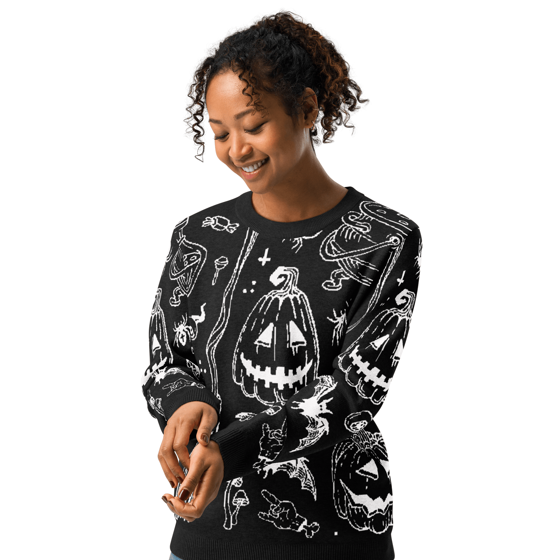 Cozy Creep Knit Crewneck Sweater Goth Cloth Co.
