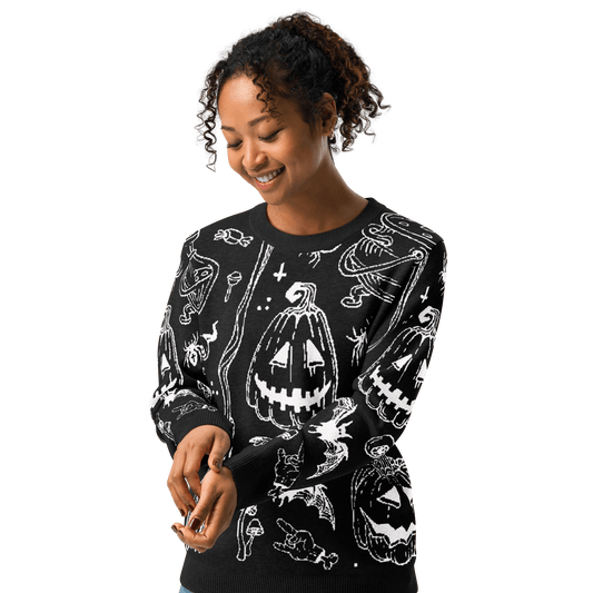 Cozy Creep Knit Crewneck Sweater Goth Cloth Co.