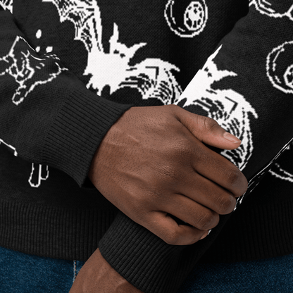 Cozy Creep Knit Crewneck Sweater Goth Cloth Co.