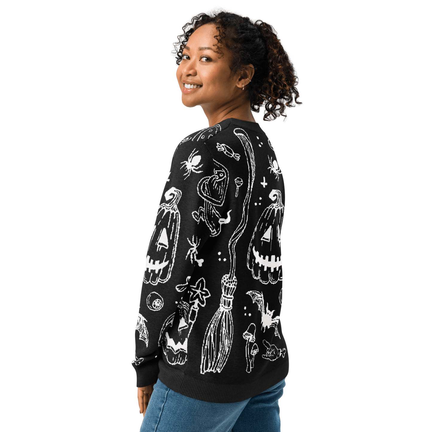 Cozy Creep Knit Crewneck Sweater Goth Cloth Co.