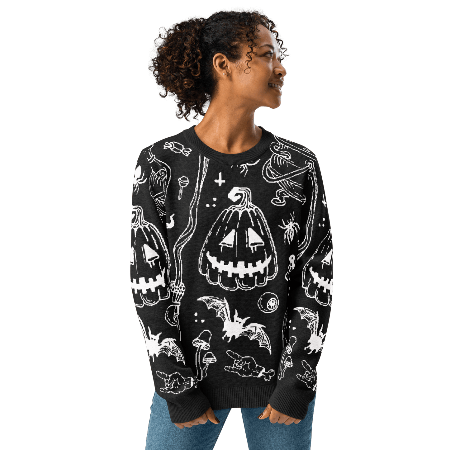 Cozy Creep Knit Crewneck Sweater Goth Cloth Co.