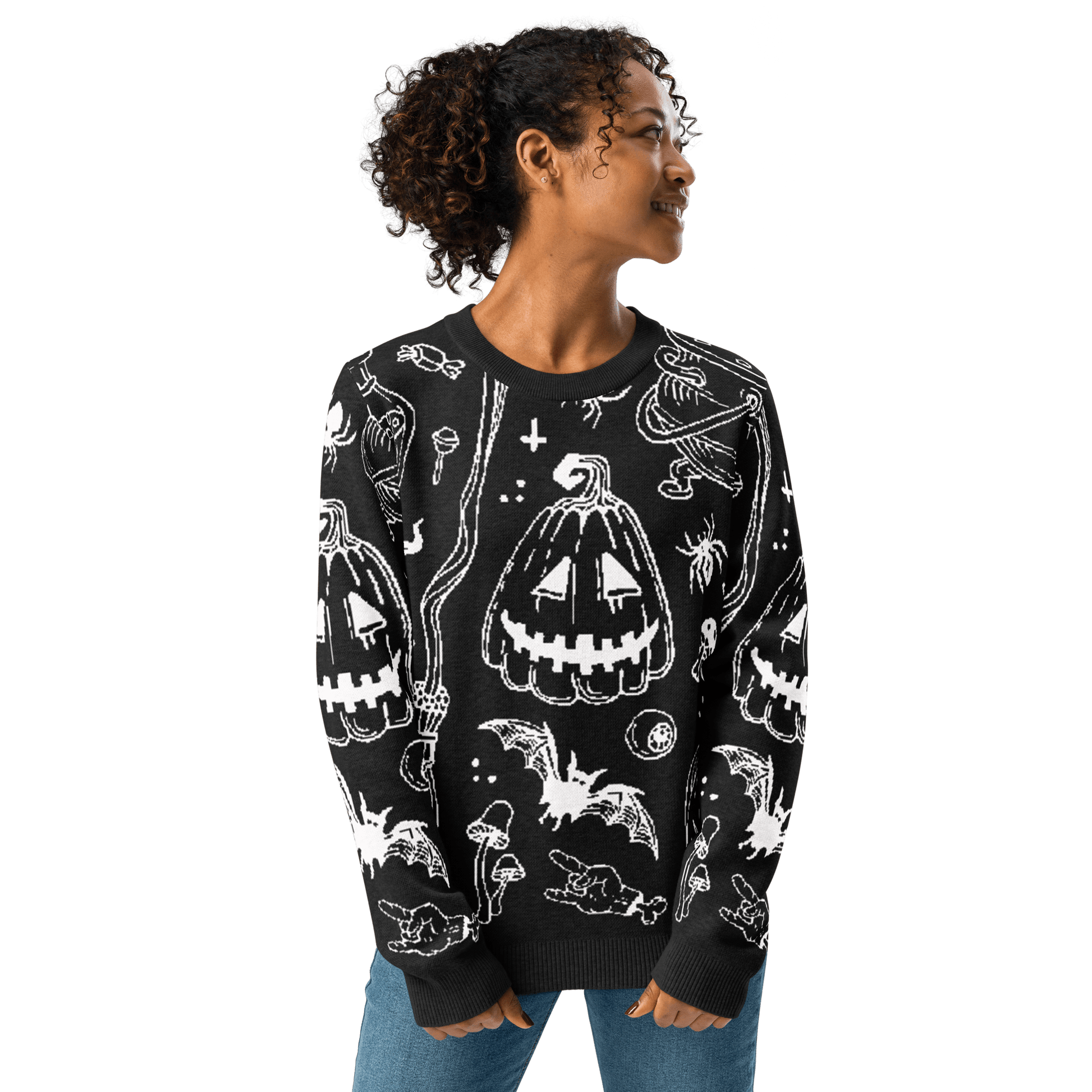 Cozy Creep Knit Crewneck Sweater Goth Cloth Co.