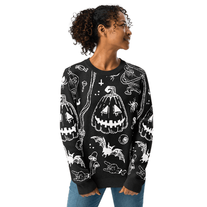 Cozy Creep Knit Crewneck Sweater Goth Cloth Co.