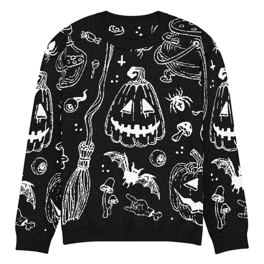 Cozy Creep Knit Crewneck Sweater Goth Cloth Co.