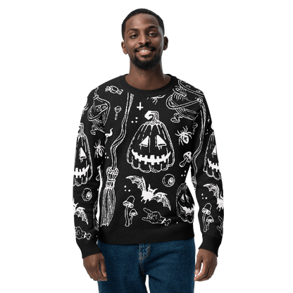 Cozy Creep Knit Crewneck Sweater Goth Cloth Co.