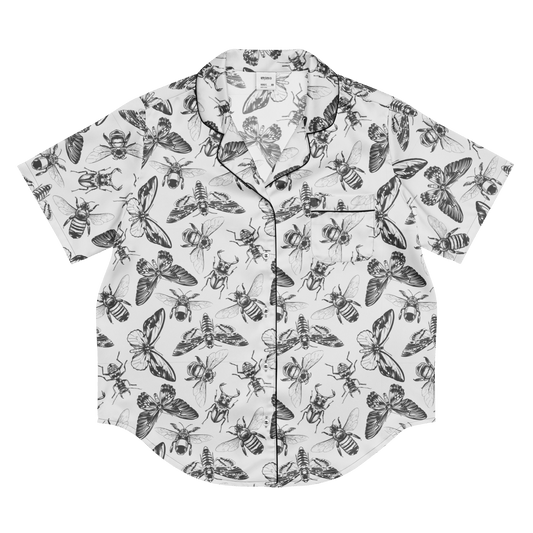 Crawly Couture Silky Pajama Top Goth Cloth Co.
