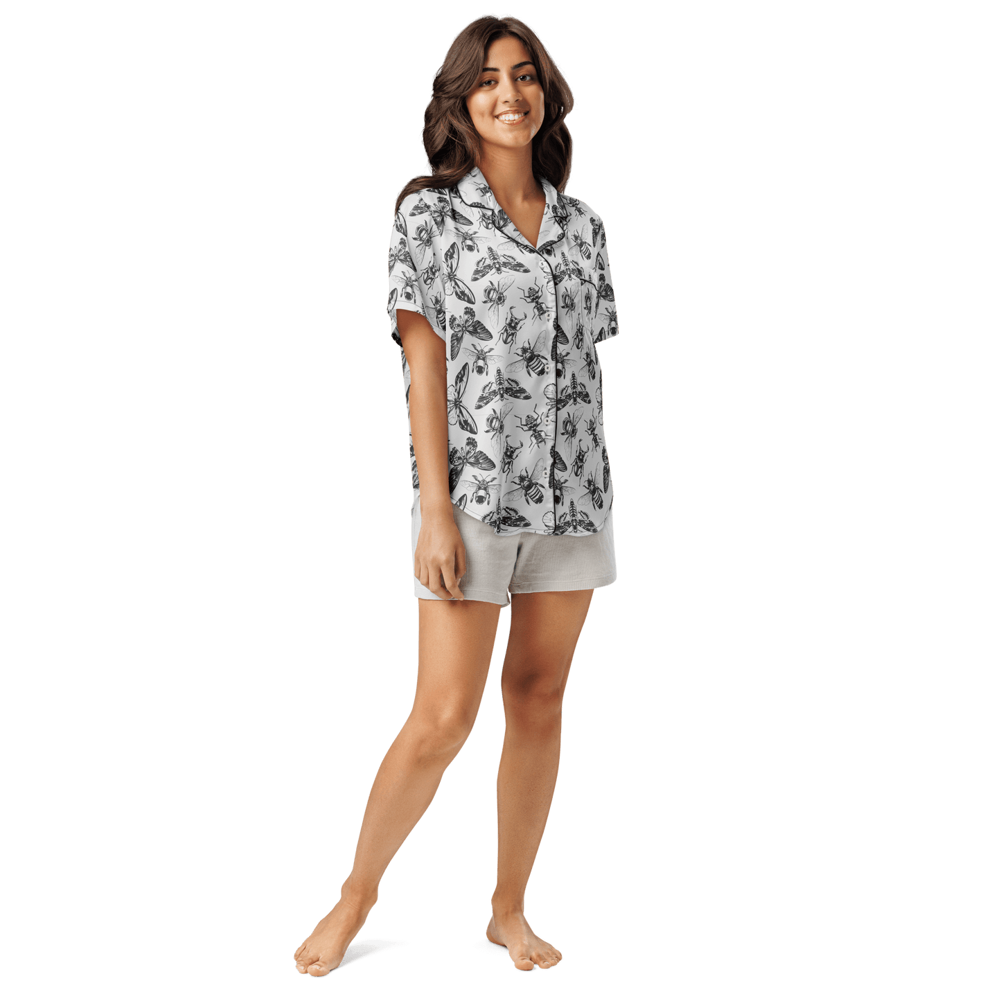 Crawly Couture Silky Pajama Top Goth Cloth Co.