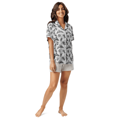 Crawly Couture Silky Pajama Top Goth Cloth Co.