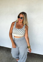 Checkered Gym Set Wild Cactus Boutique