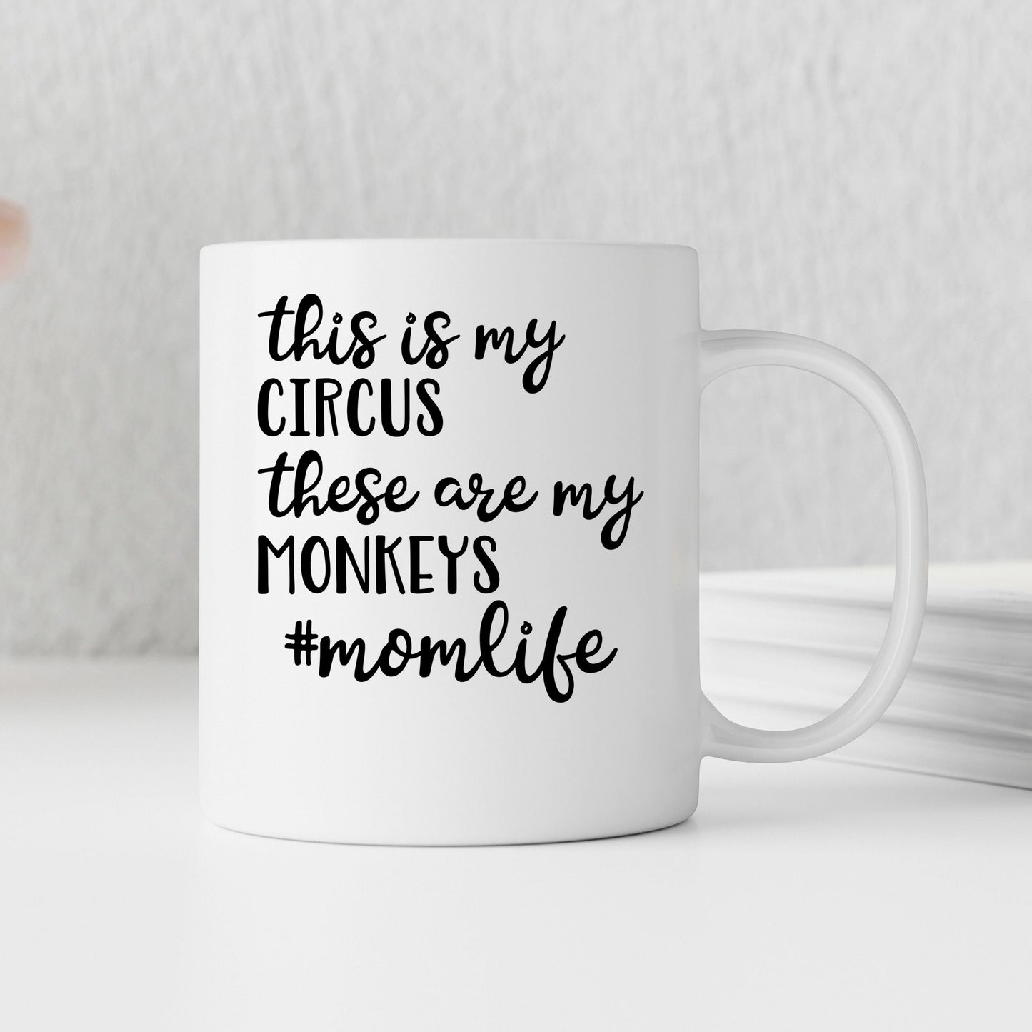Funny Mom Coffee Mug – Ceramic Coffee Cup With Playful Message | Microwave Safe Joyful Moose
