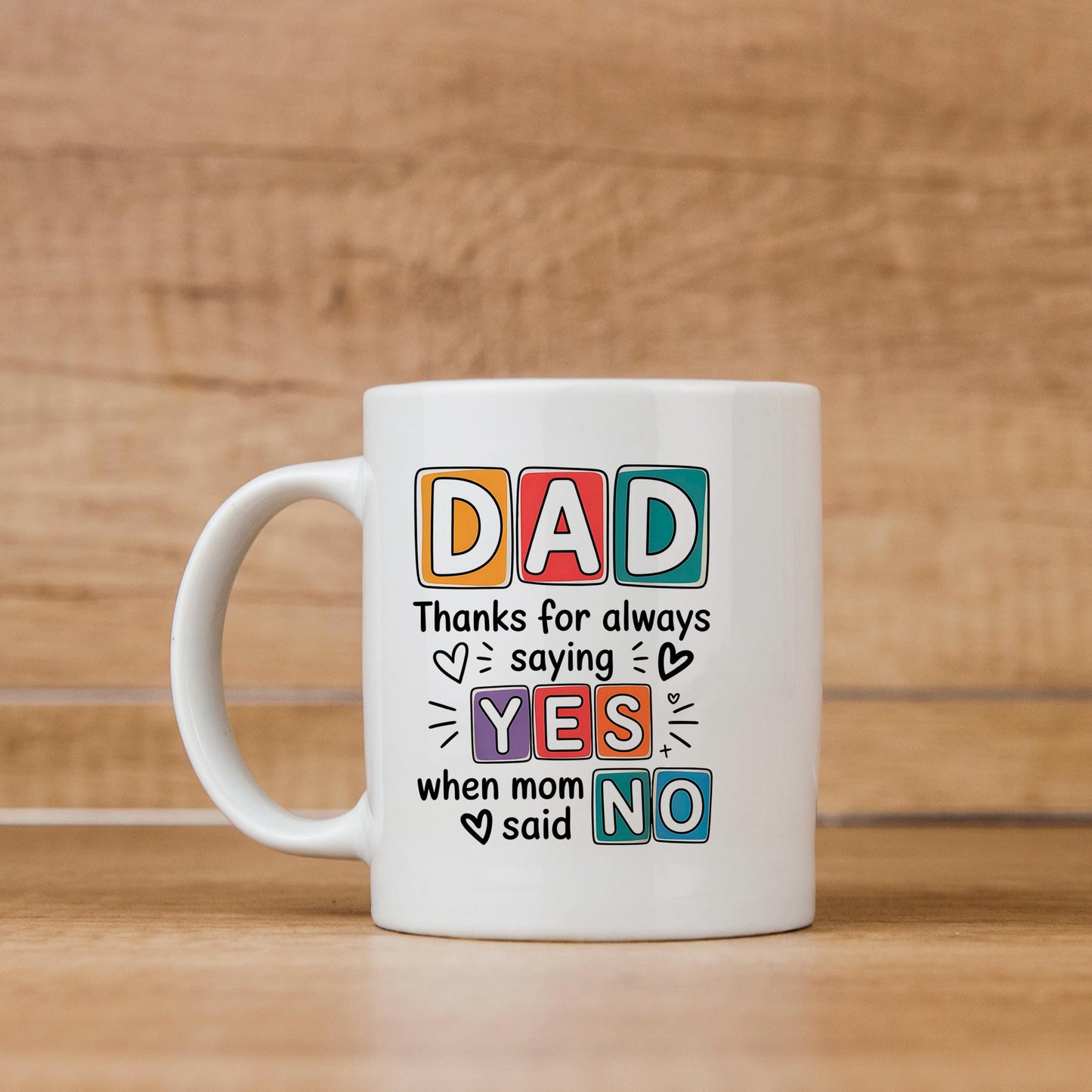 Funny Dad Coffee Mug – Ceramic, Dishwasher Safe Gift for Father's Day Joyful Moose