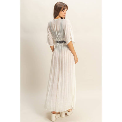 Boho Breeze Lace Long Duster Wild Cactus Boutique