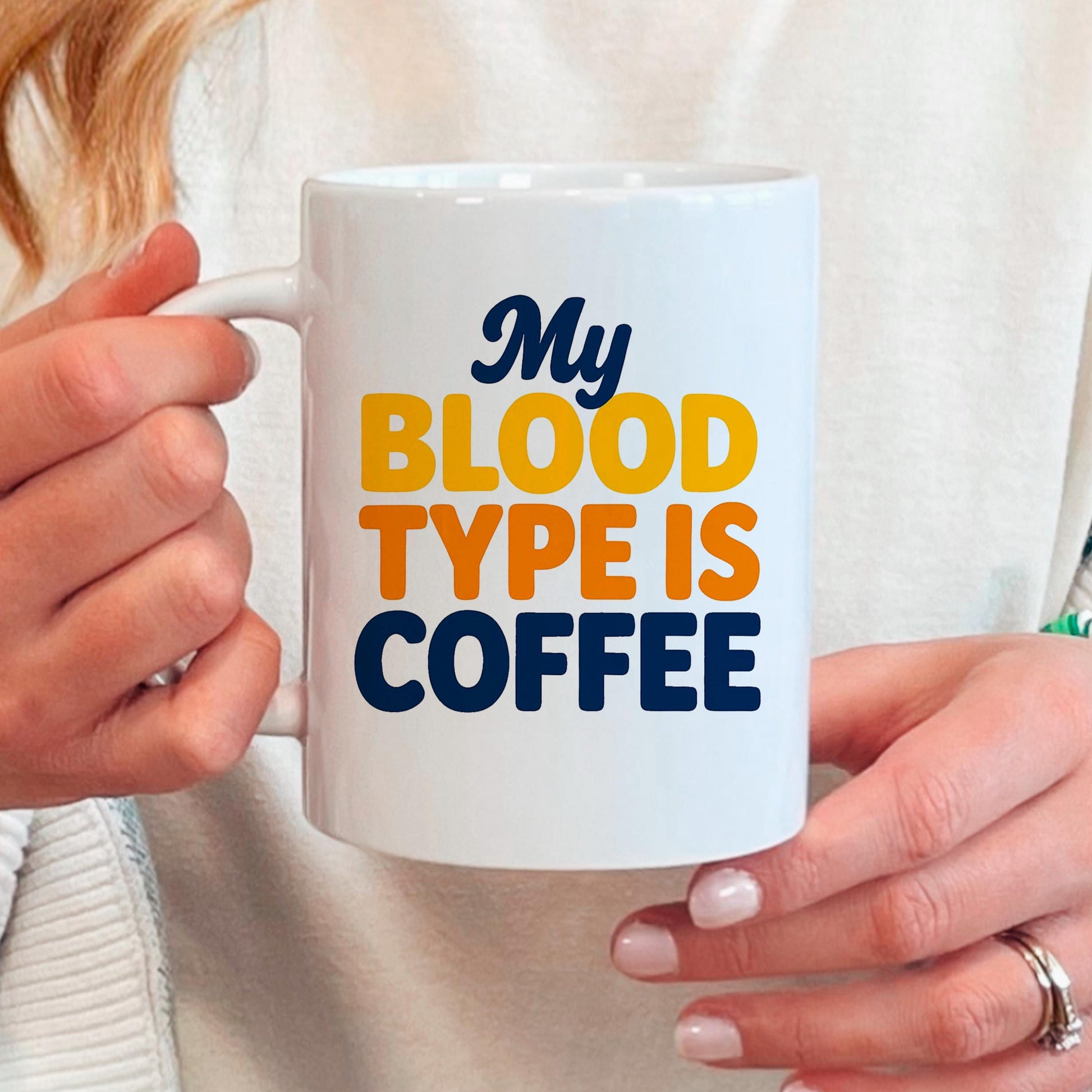 Funny Coffee Mug | Microwave Safe Ceramic Coffee Cup – Gift for Caffeine Addicts Joyful Moose