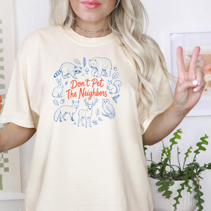 Cabin Core Shirt – Raccoon Hiking Tee With Woodcut Nature Lover Design Joyful Moose