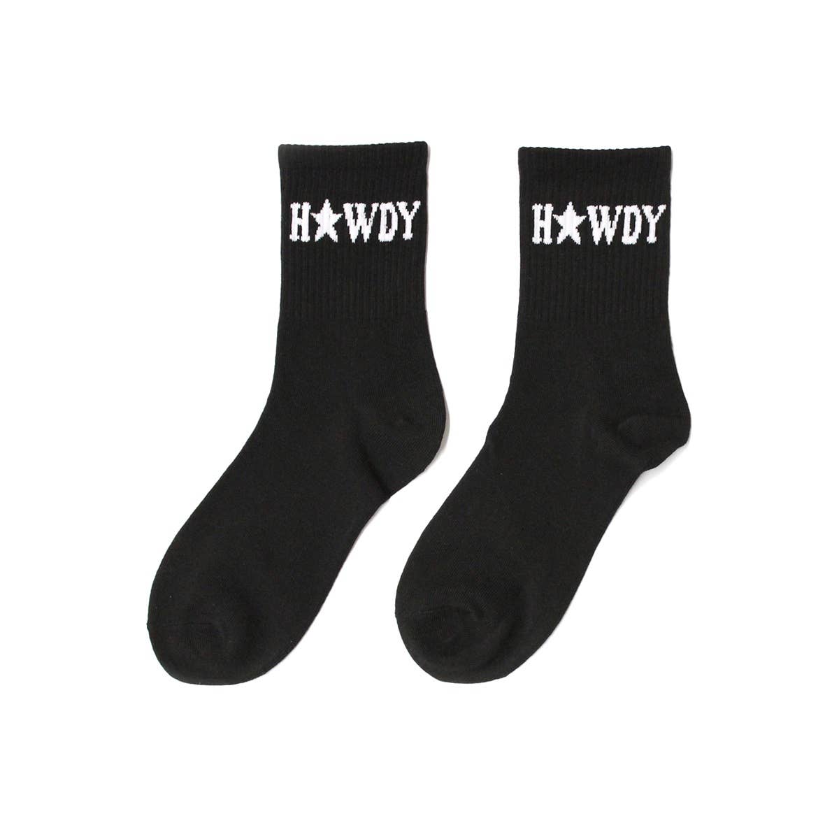 Howdy Crew Socks - White Wild Cactus Boutique