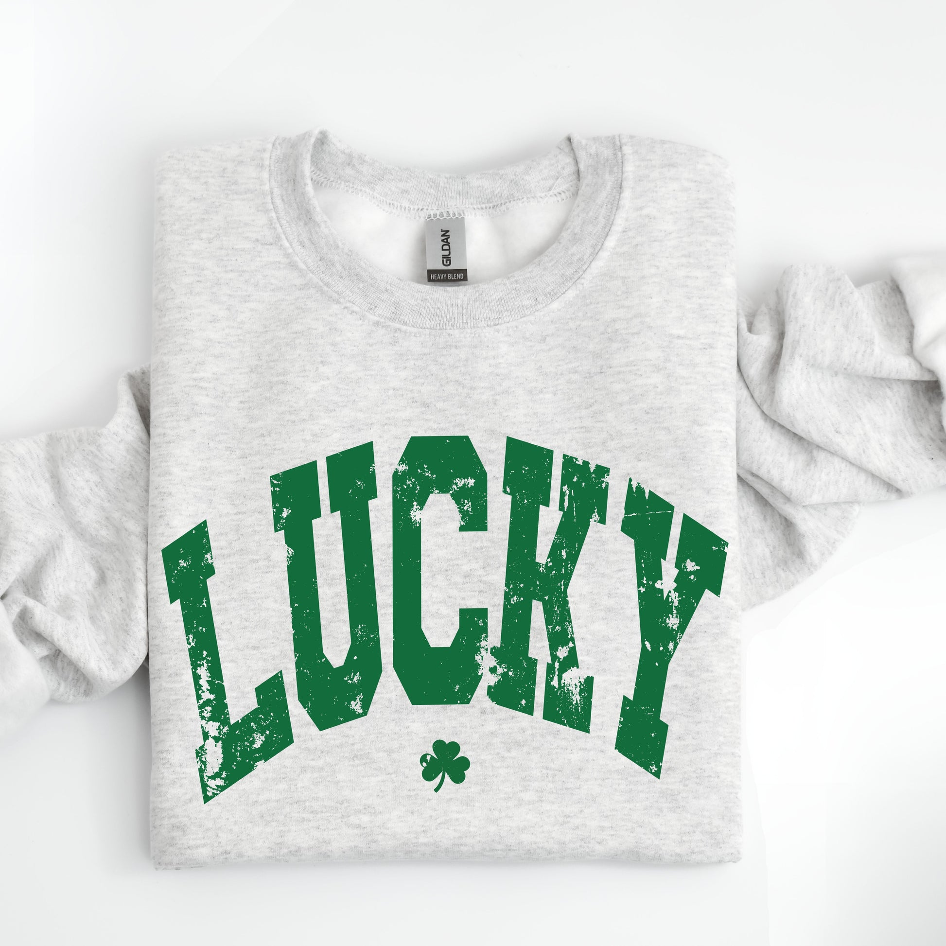 Lucky Sweatshirt *Ash Grey (S-3X) Chloe Vs Tank The Boutique