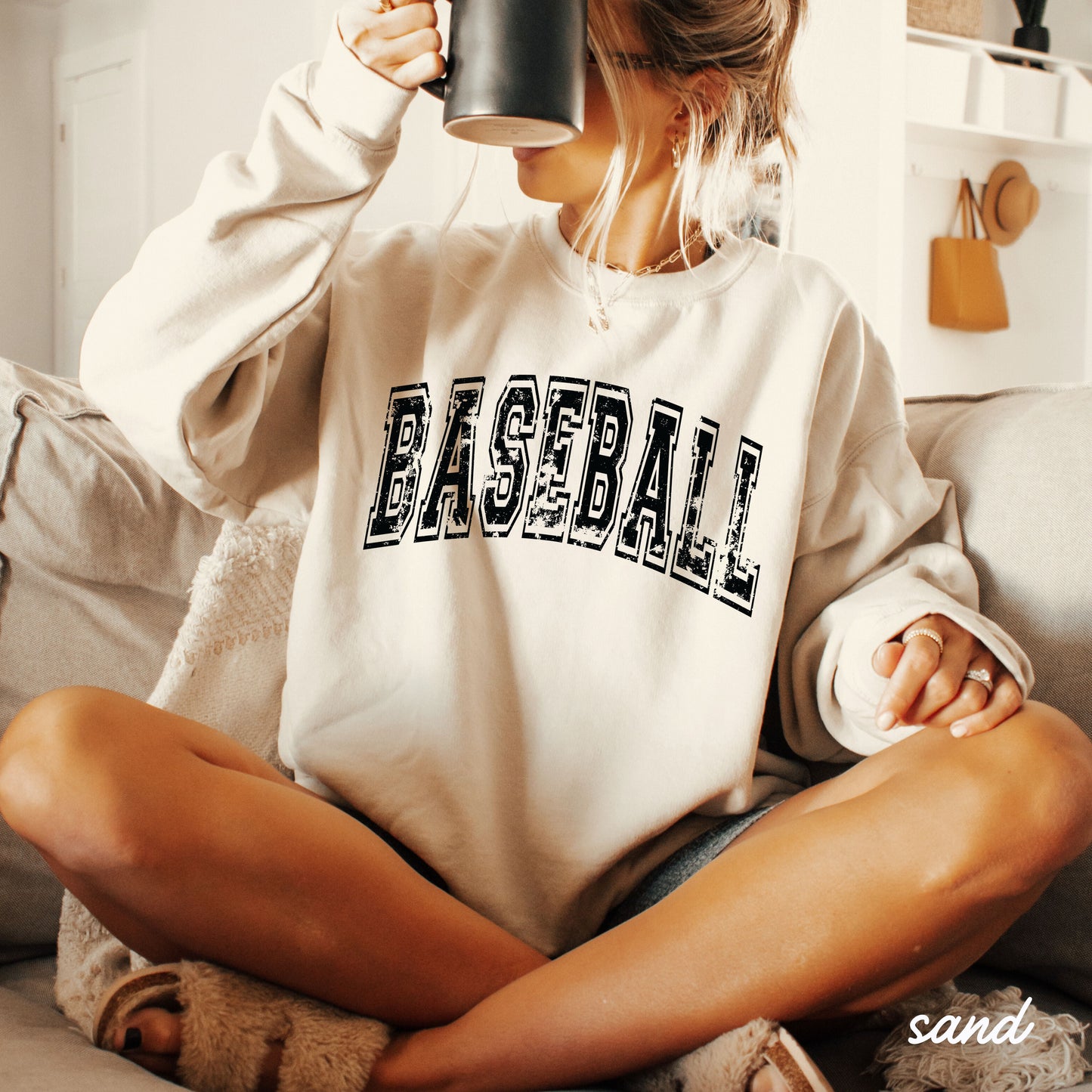 Pre-Order: Baseball Sweatshirt *3 Colors (S-3X) Chloe Vs Tank The Boutique