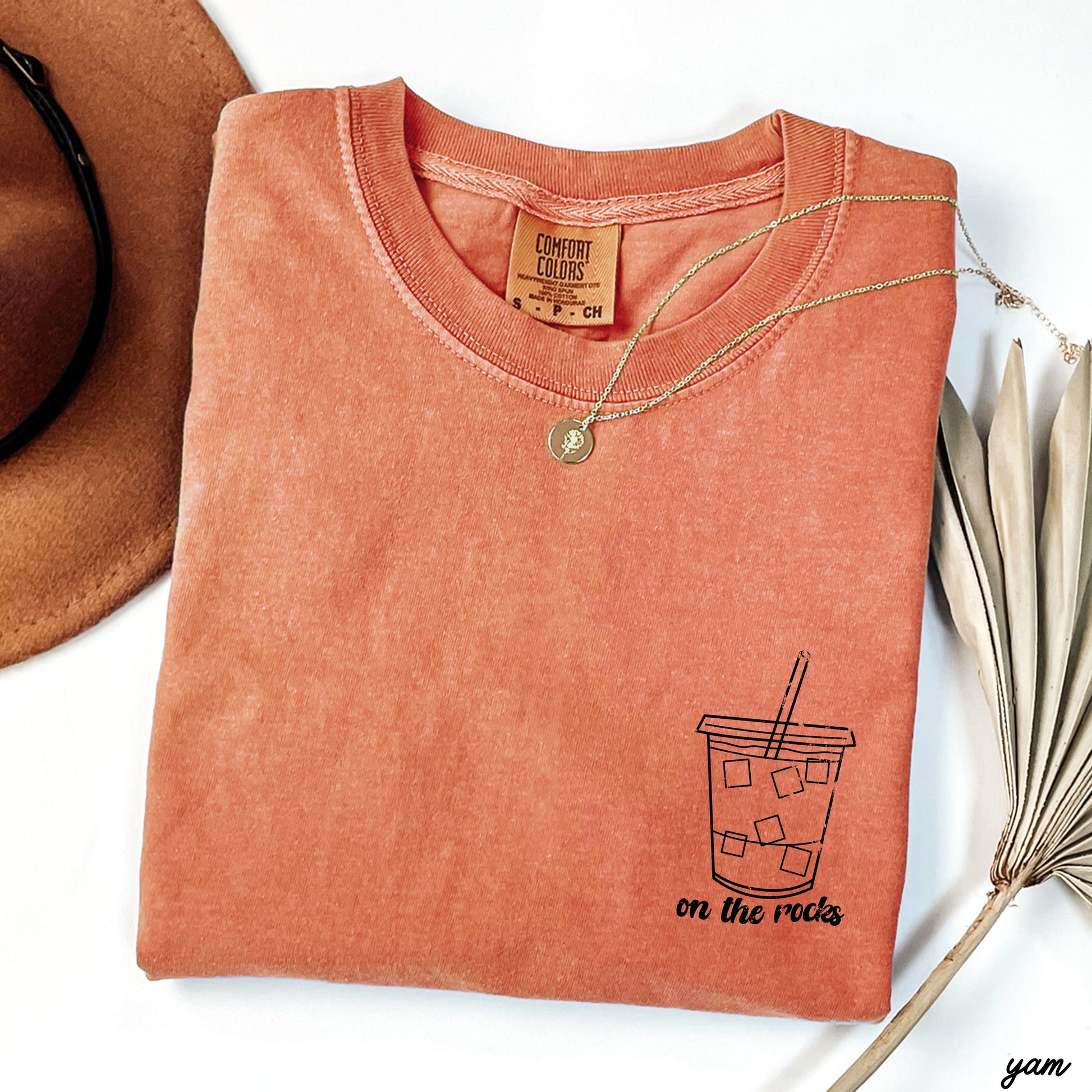 PRE-ORDER: On the Rocks Iced Coffee Tee *6 Colors (S-3X) Chloe Vs Tank The Boutique