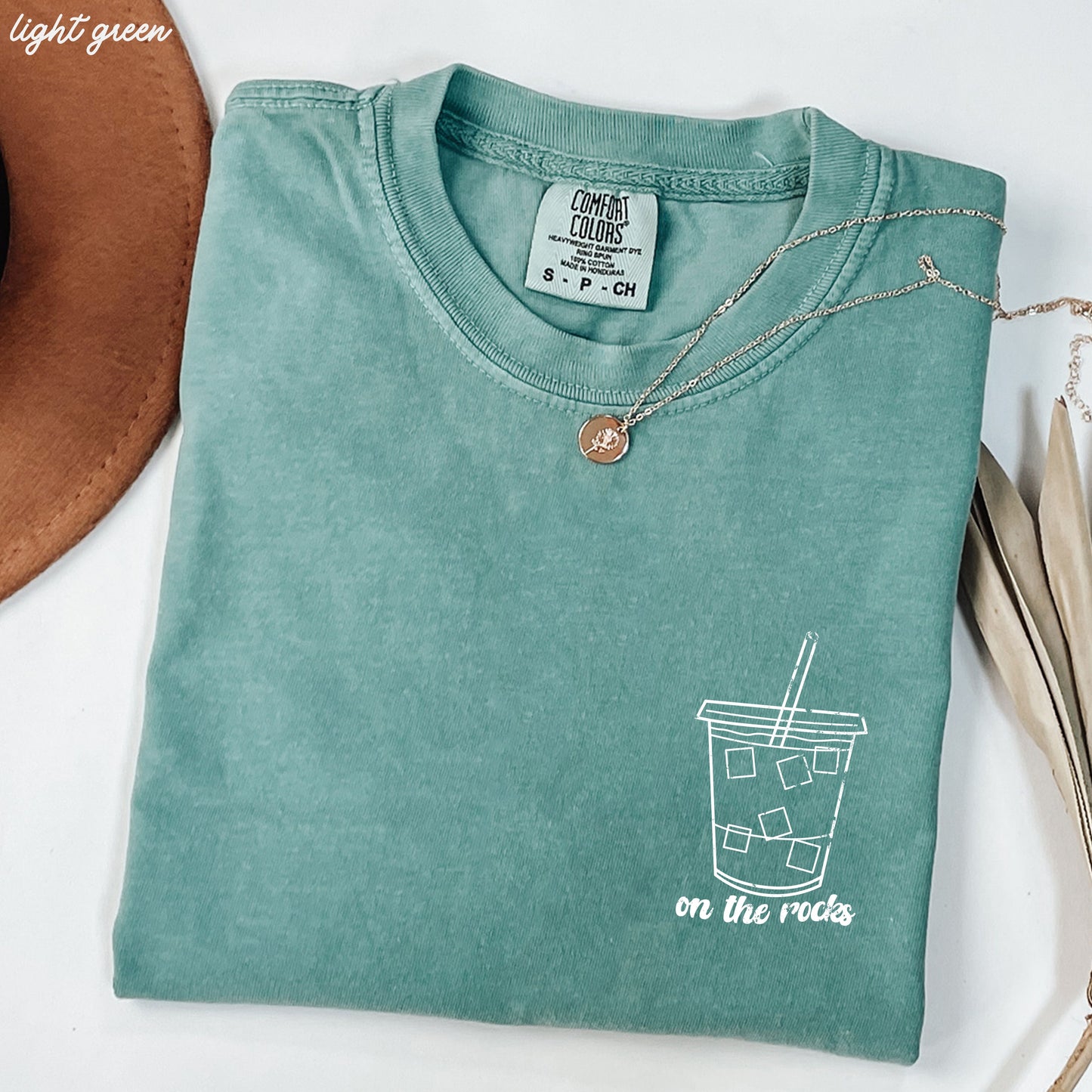 PRE-ORDER: On the Rocks Iced Coffee Tee *6 Colors (S-3X) Chloe Vs Tank The Boutique