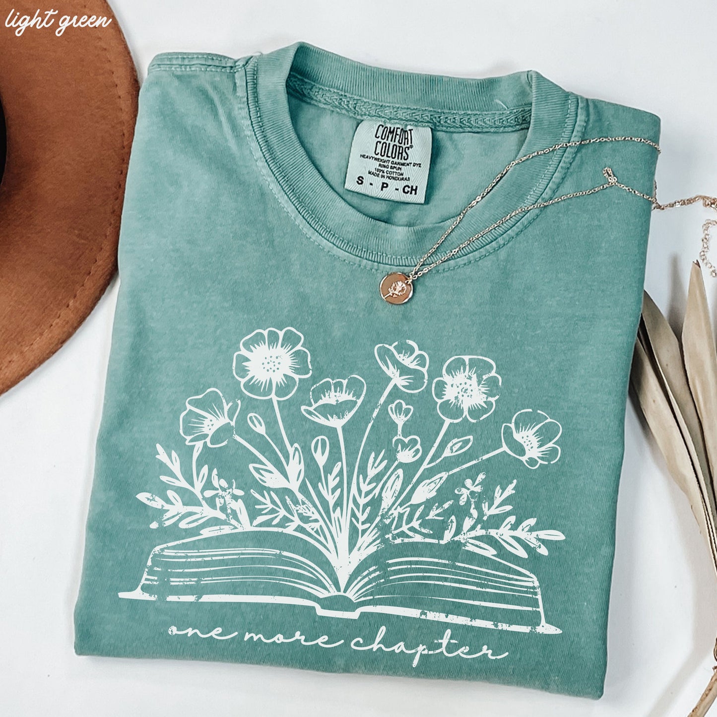 One More Chapter Floral Book Tee *10 Colors (S-3X) Chloe Vs Tank The Boutique