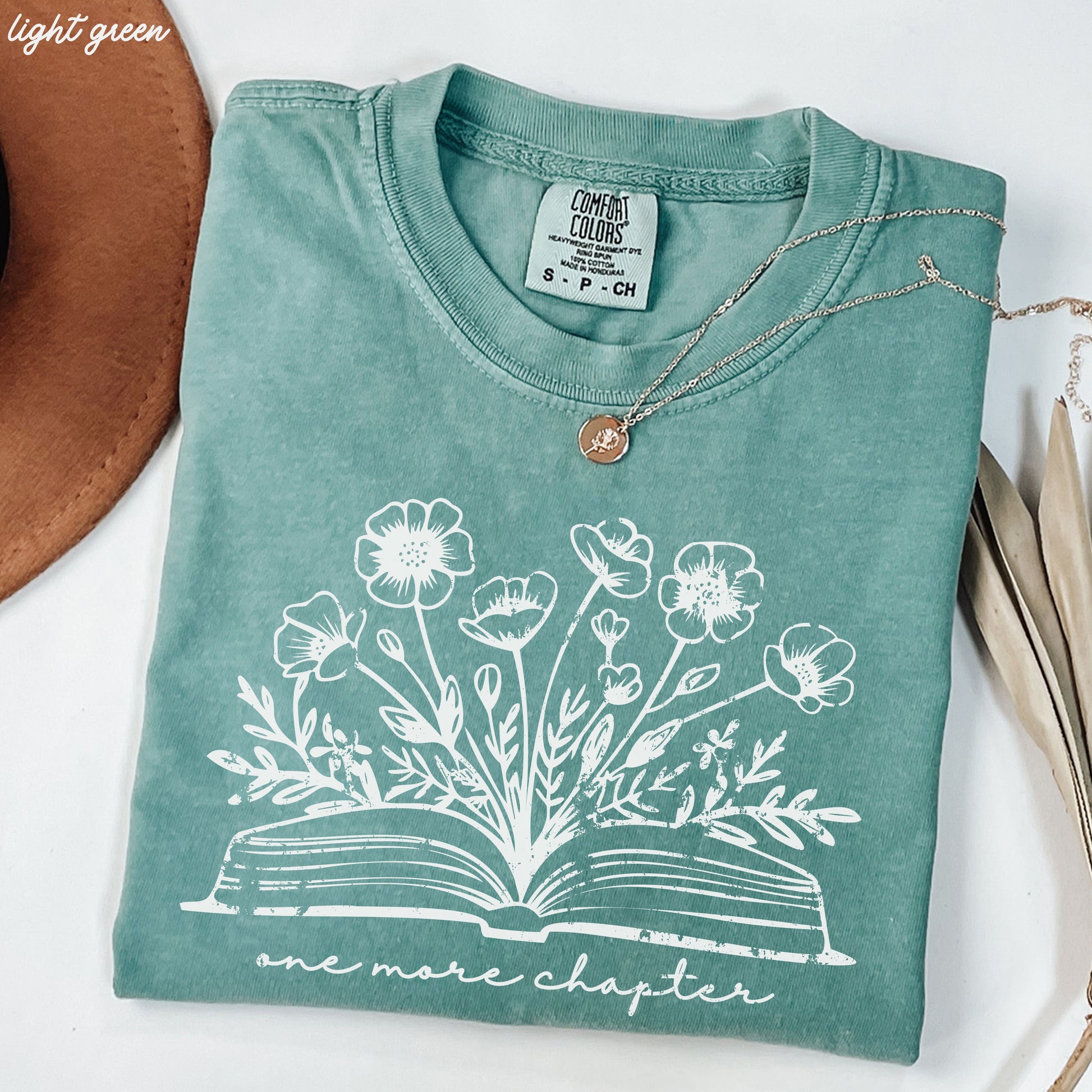 One More Chapter Floral Book Tee *10 Colors (S-3X) Chloe Vs Tank The Boutique