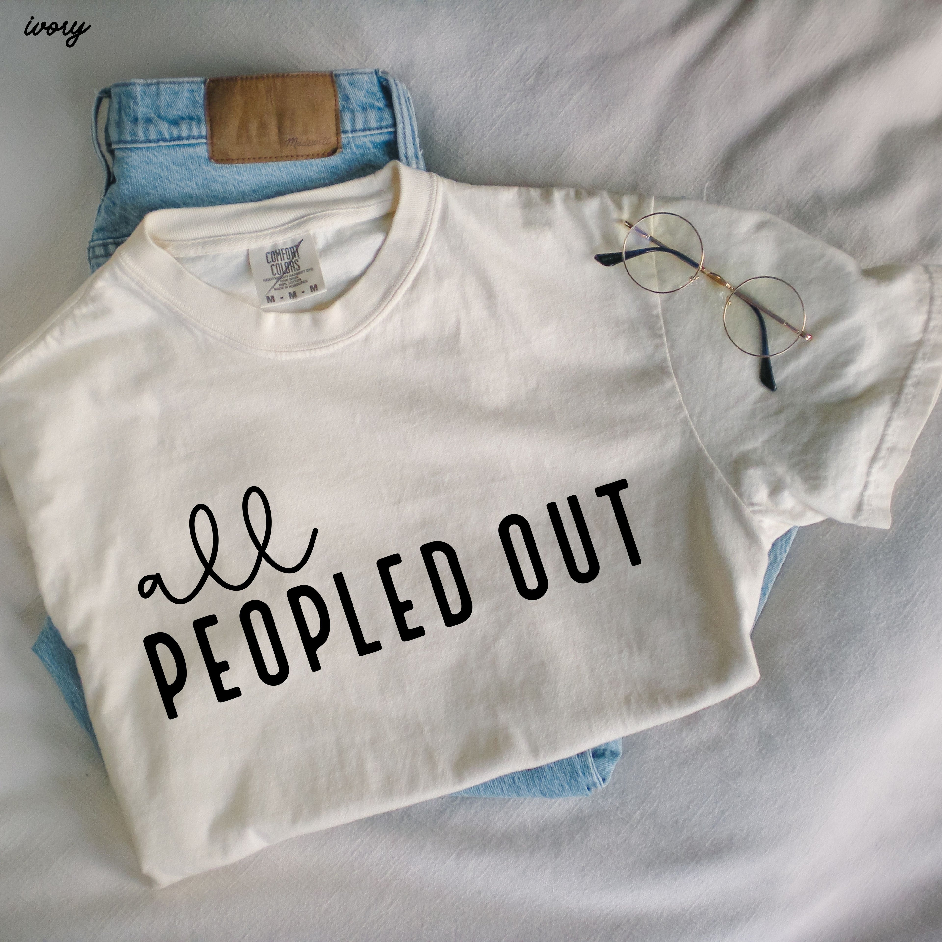 All Peopled Out Tee *8 Colors (S-3X) Chloe Vs Tank The Boutique