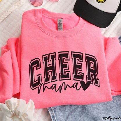 Cheer Mama Heart Sweatshirt *6 Colors (S-3X) Chloe Vs Tank The Boutique