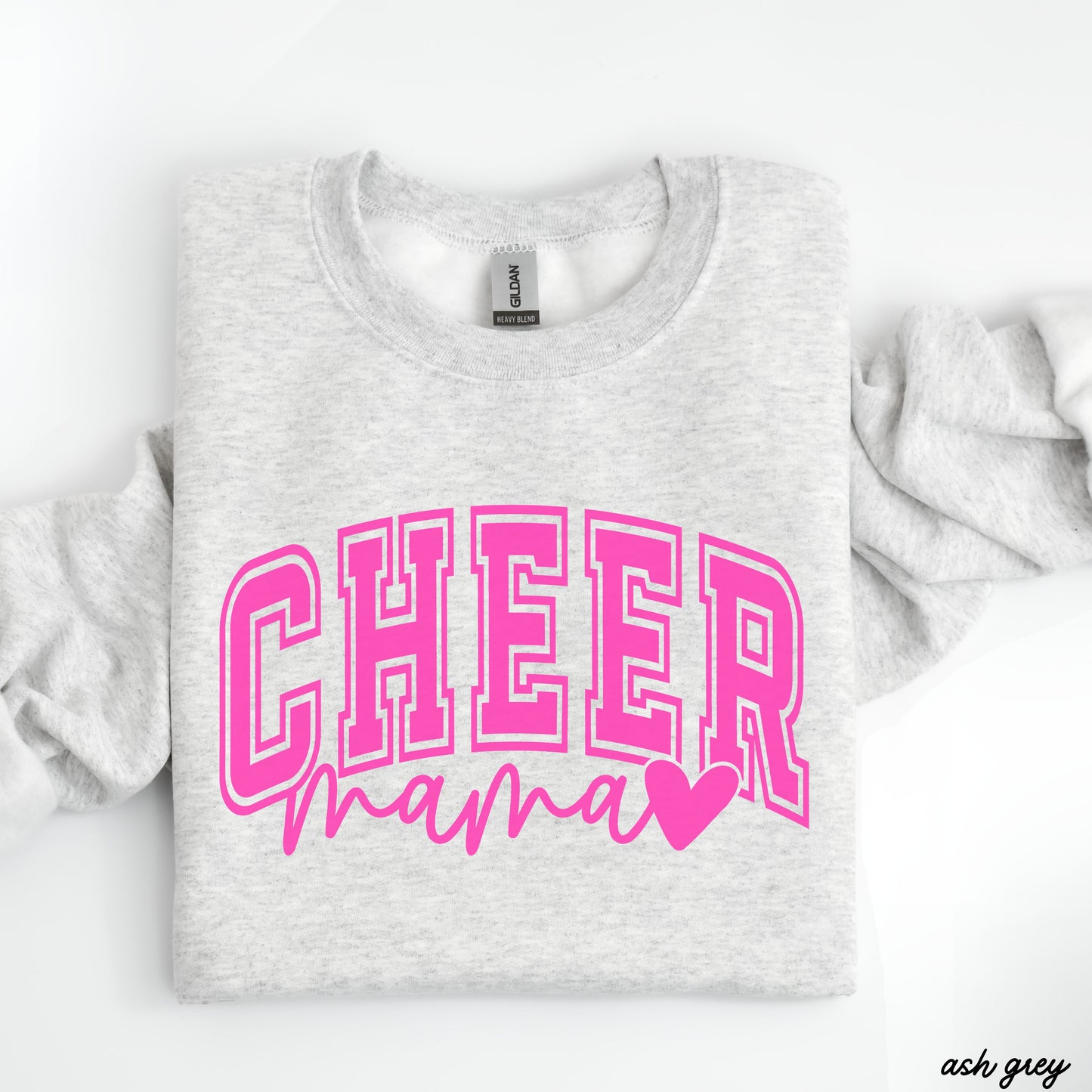 Cheer Mama Heart Sweatshirt *6 Colors (S-3X) Chloe Vs Tank The Boutique