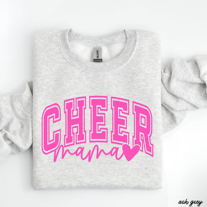 Cheer Mama Heart Sweatshirt *6 Colors (S-3X) Chloe Vs Tank The Boutique