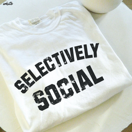 Selectively Social Tee *9 Colors (S-3X) Chloe Vs Tank The Boutique