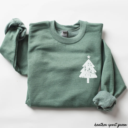 Xmas Tree Pocket Sweatshirt *6 Colors (S-3X) Chloe Vs Tank The Boutique
