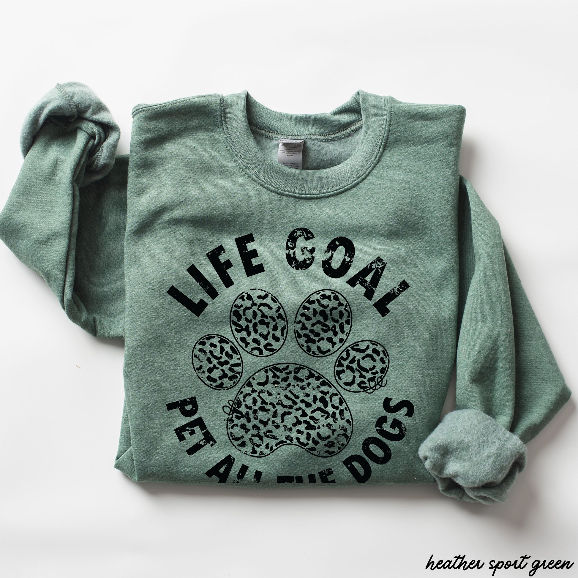 Pet All The Dogs Leopard Paw Sweatshirt *9 Colors (S-3X) Chloe Vs Tank The Boutique
