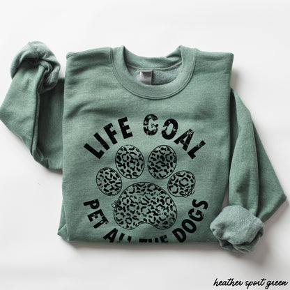 Pet All The Dogs Leopard Paw Sweatshirt *9 Colors (S-3X) Chloe Vs Tank The Boutique