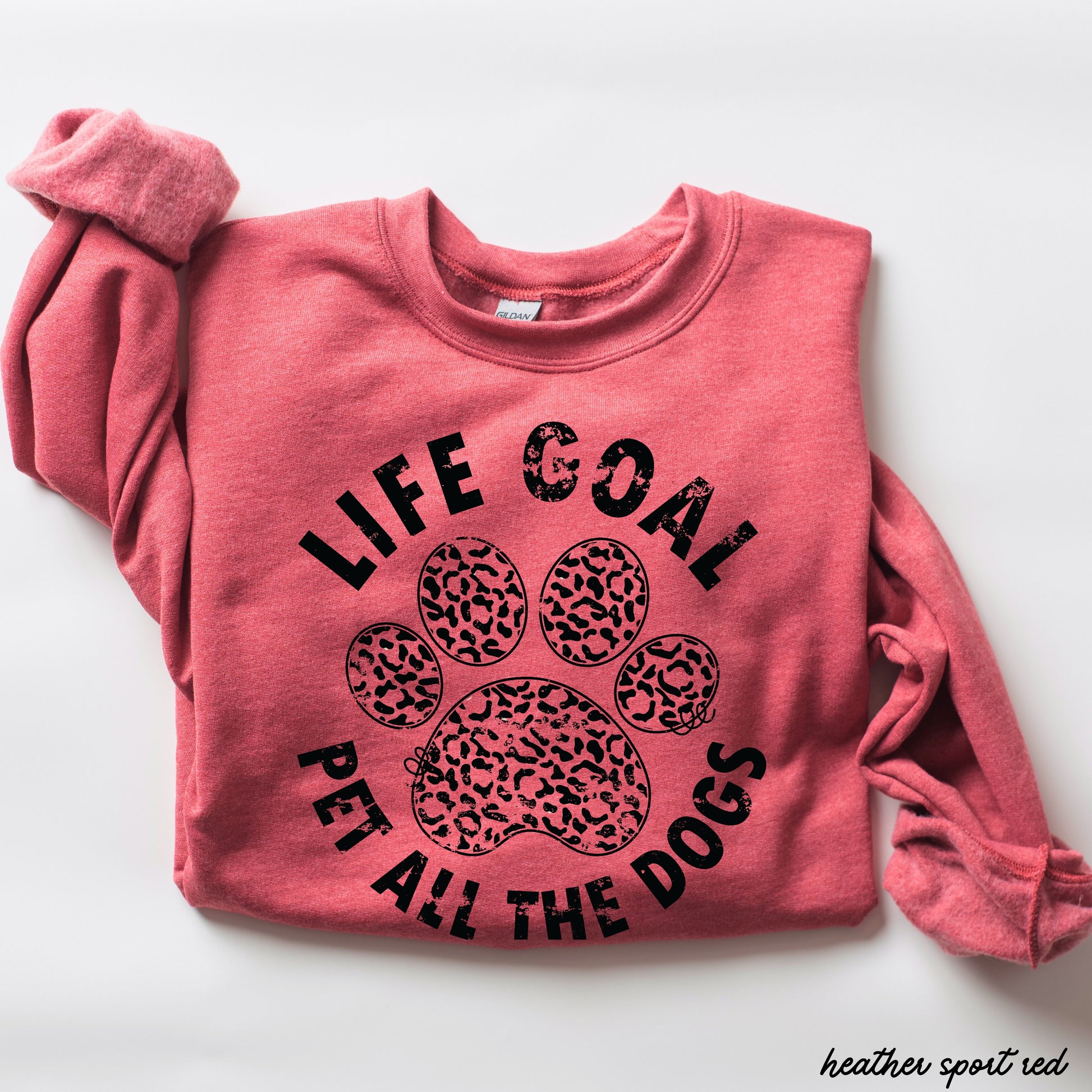 Pet All The Dogs Leopard Paw Sweatshirt *9 Colors (S-3X) Chloe Vs Tank The Boutique