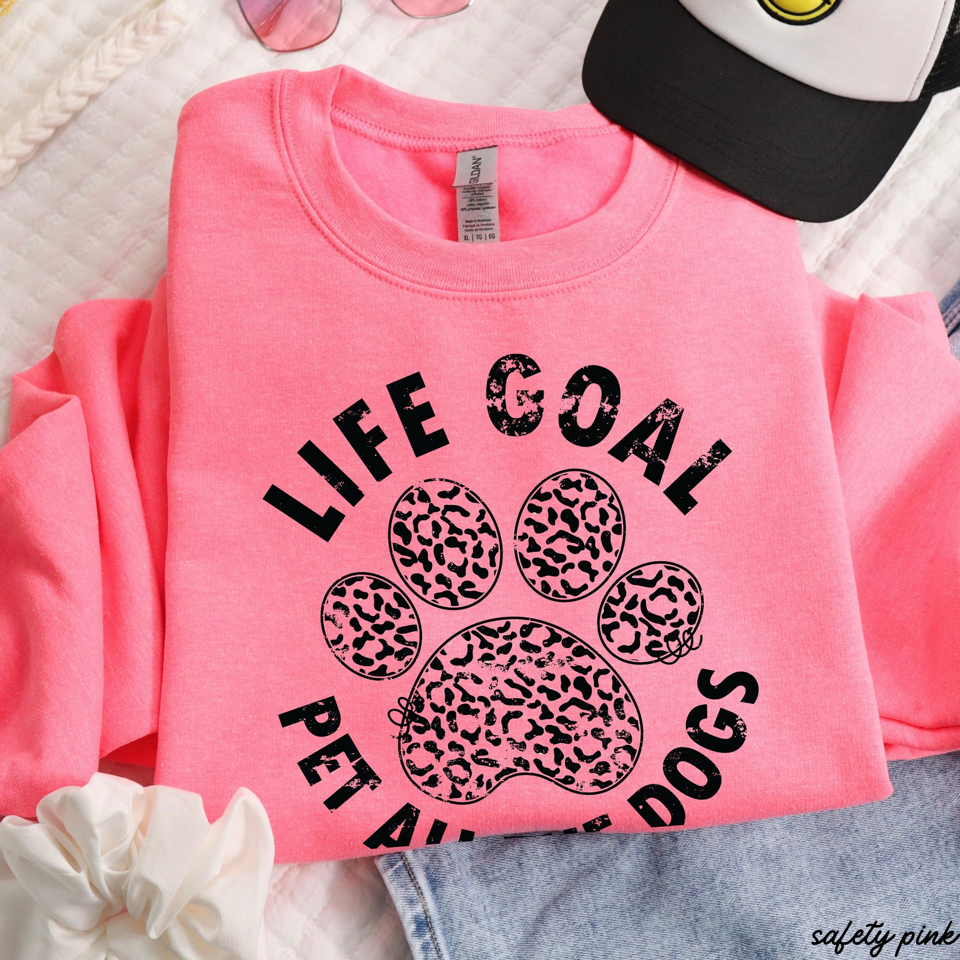 Pet All The Dogs Leopard Paw Sweatshirt *9 Colors (S-3X) Chloe Vs Tank The Boutique