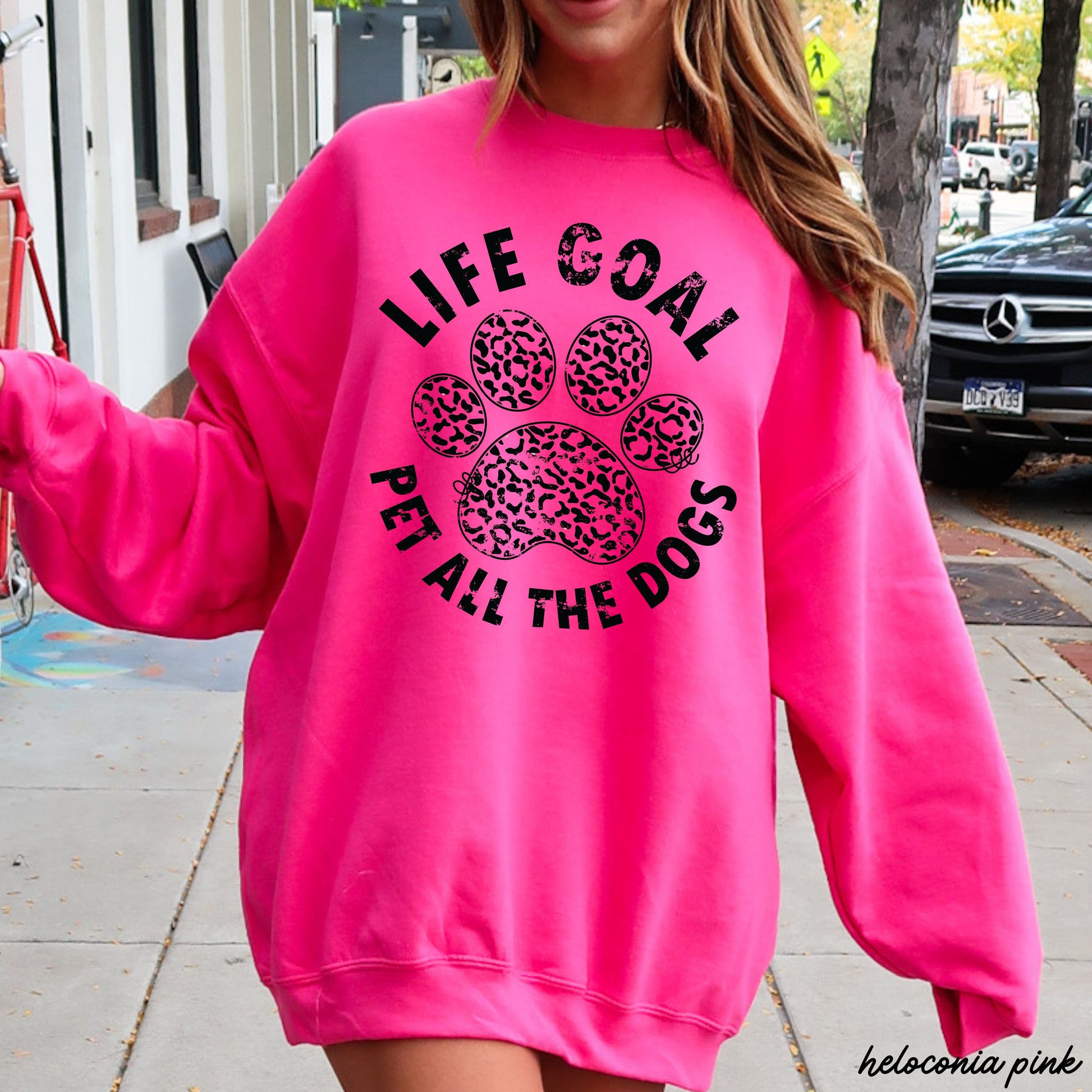 Pet All The Dogs Leopard Paw Sweatshirt *9 Colors (S-3X) Chloe Vs Tank The Boutique