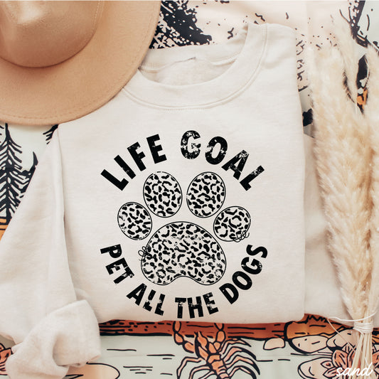 Pet All The Dogs Leopard Paw Sweatshirt *9 Colors (S-3X) Chloe Vs Tank The Boutique