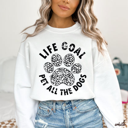 Pet All The Dogs Leopard Paw Sweatshirt *9 Colors (S-3X) Chloe Vs Tank The Boutique