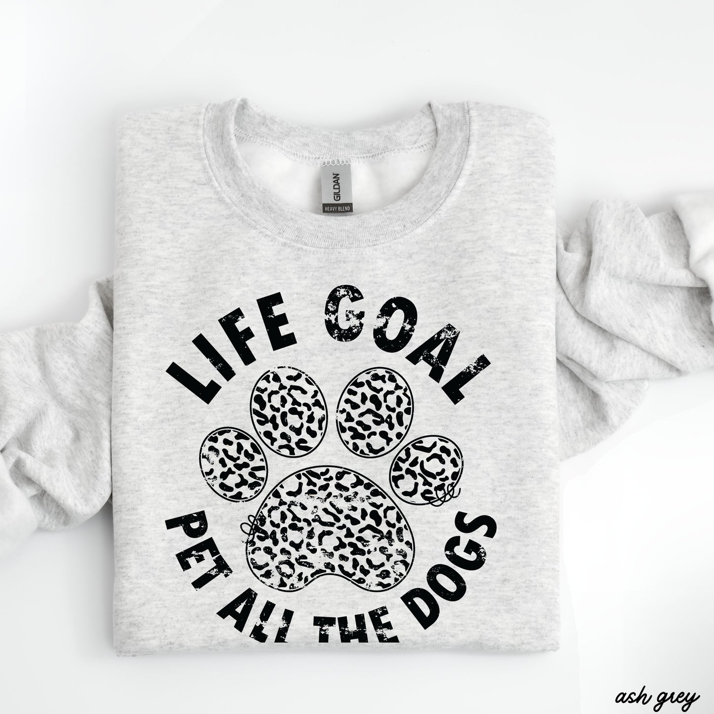 Pet All The Dogs Leopard Paw Sweatshirt *9 Colors (S-3X) Chloe Vs Tank The Boutique
