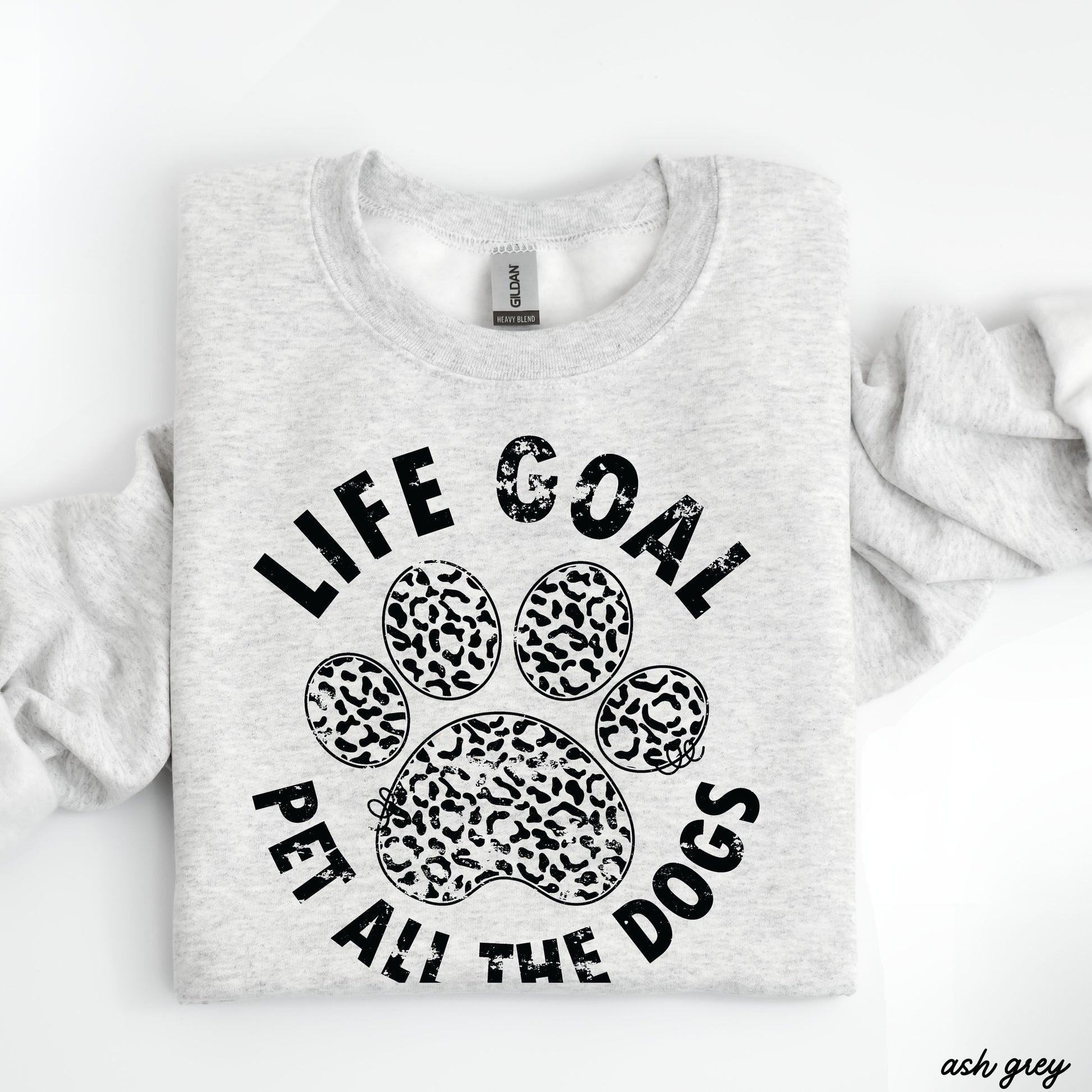 Pet All The Dogs Leopard Paw Sweatshirt *9 Colors (S-3X) Chloe Vs Tank The Boutique