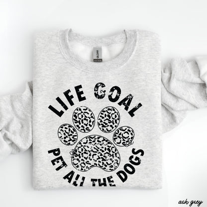 Pet All The Dogs Leopard Paw Sweatshirt *9 Colors (S-3X) Chloe Vs Tank The Boutique