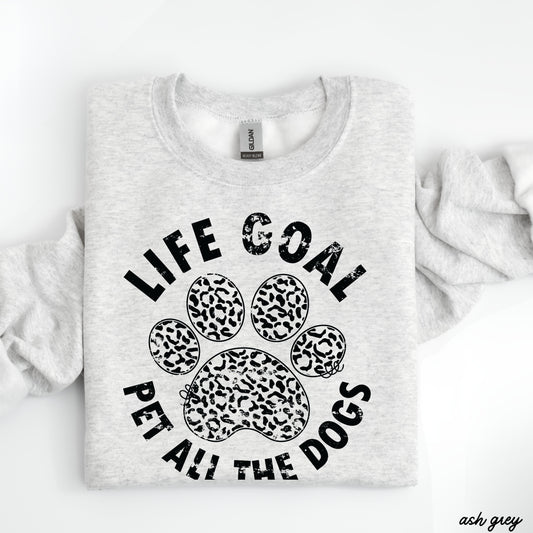 Pet All The Dogs Leopard Paw Sweatshirt *9 Colors (S-3X) Chloe Vs Tank The Boutique