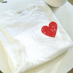 Pocket Heart Tee *7 Colors (S-3X) Chloe Vs Tank The Boutique