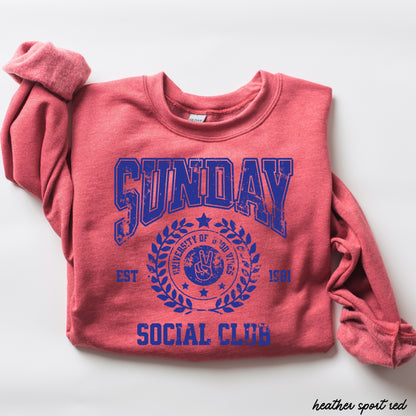 Sunday Social Sweatshirt *9 Colors (S-3X) Chloe Vs Tank The Boutique