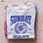 Sunday Social Club Tee *10 Colors (S-3X) Chloe Vs Tank The Boutique